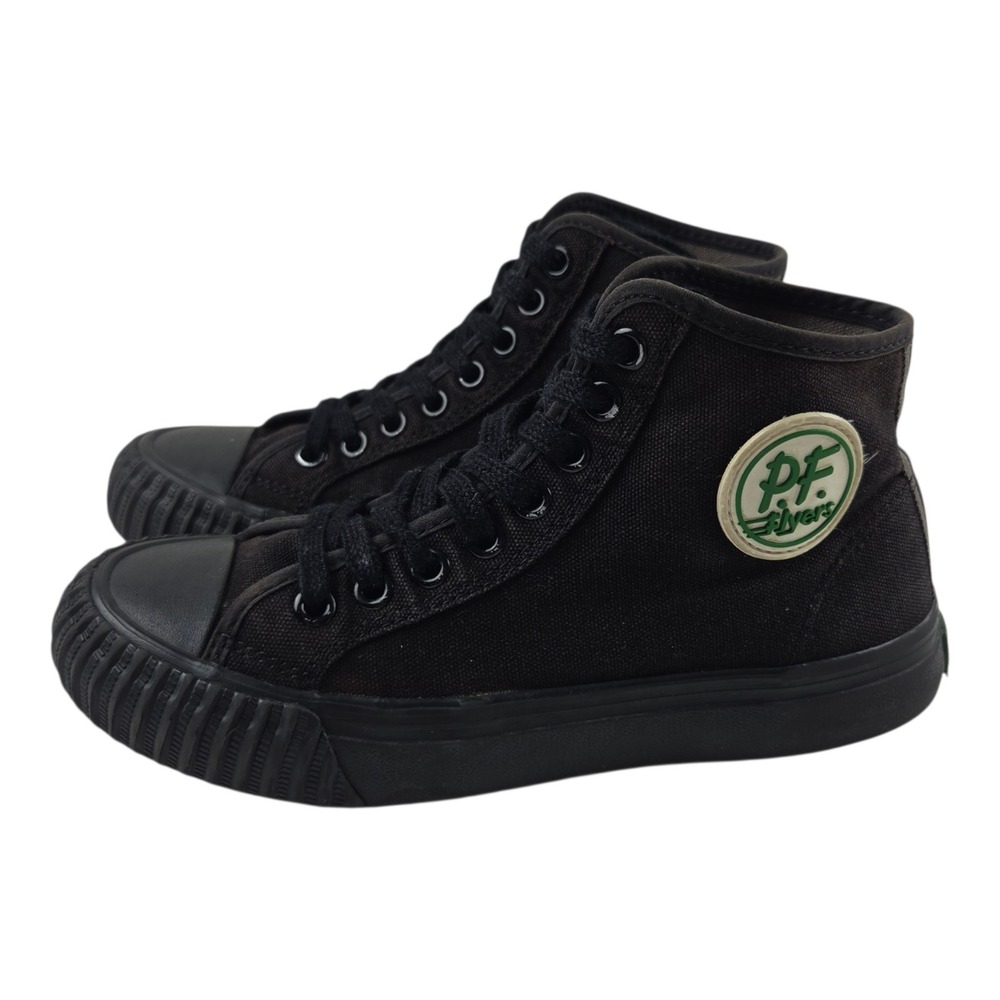 PF Flyers Center Hi Top Shoes Sandlot Benny The Jet Black Women's 5.5